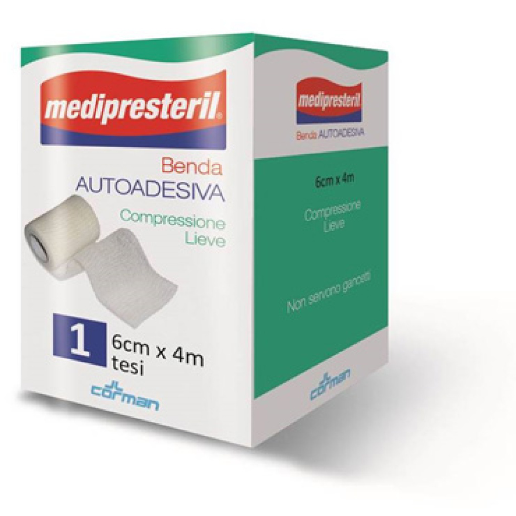 MEDIPRESTERIL BENDA AUTOADESIVA 6X2000 CM 1 PEZZO – Farmaciainrete