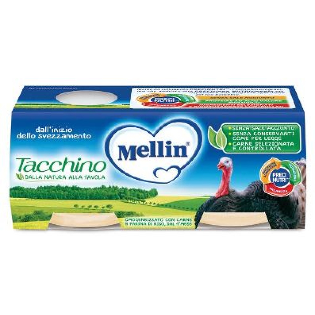 MELLIN OMOGENEIZZATO TACCHINO 2 X 80 G – Farmaciainrete