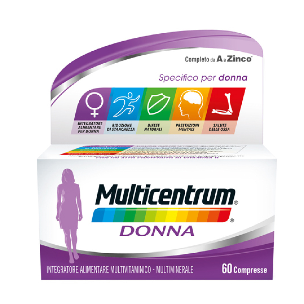 MULTICENTRUM DONNA 50+ 60 COMPRESSE – Farmaciainrete