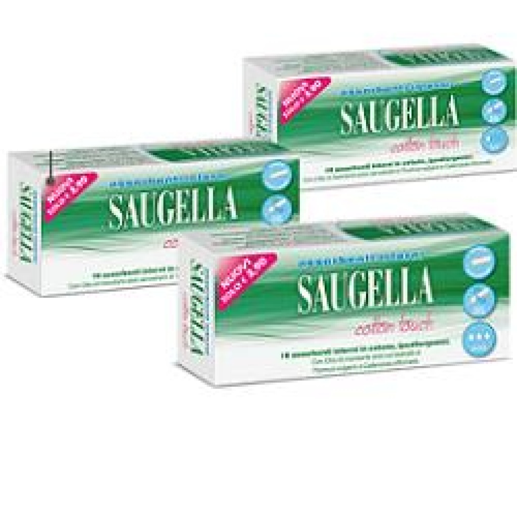 SAUGELLA ASSORBENTI COTTON TOUCH INTERNI NORMALI 16 PEZZI TAGLIO PREZZO –  Farmaciainrete