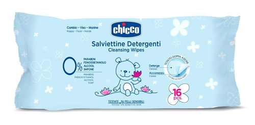 CHICCO COSMESI SALVIETTINE 16 PEZZI – Farmaciainrete