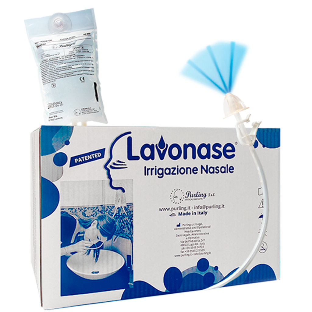 Soluzione fisiologica isotonica sterile nasir in scatola con6 sacche  versione luer lock da 500ml