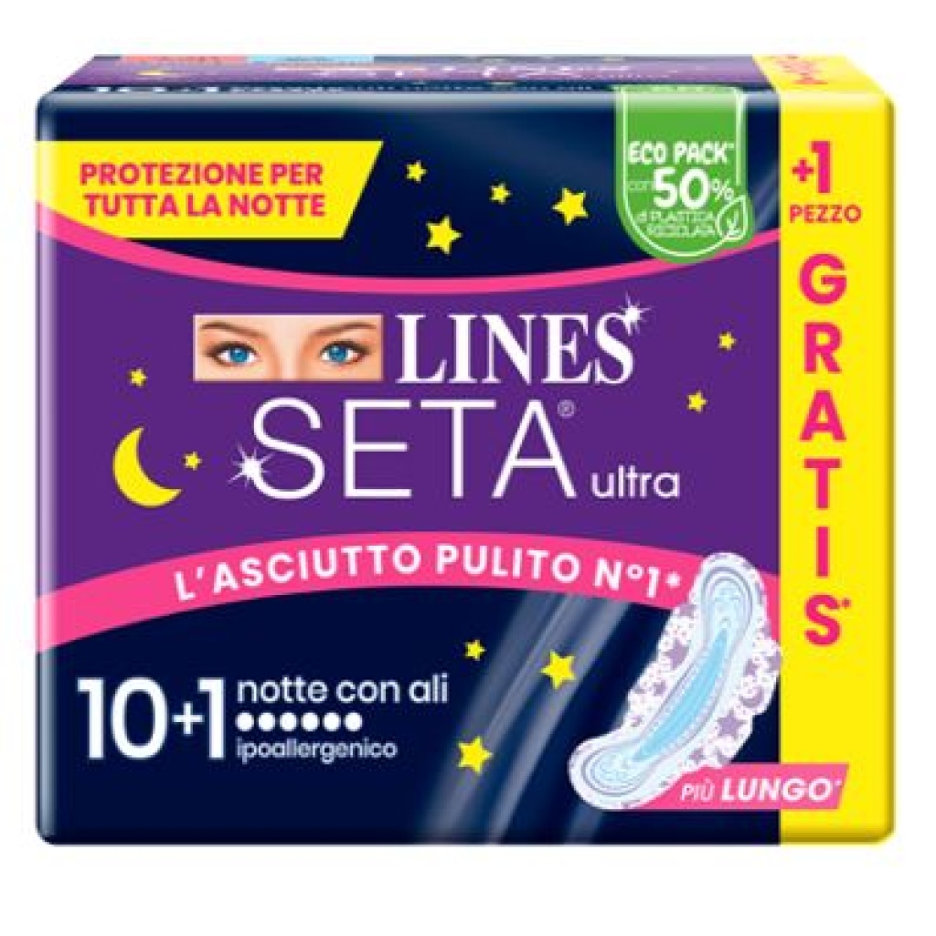 LINES COTONE NON ULTRA NOTTE DISTESI 12 PEZZI – Farmaciainrete