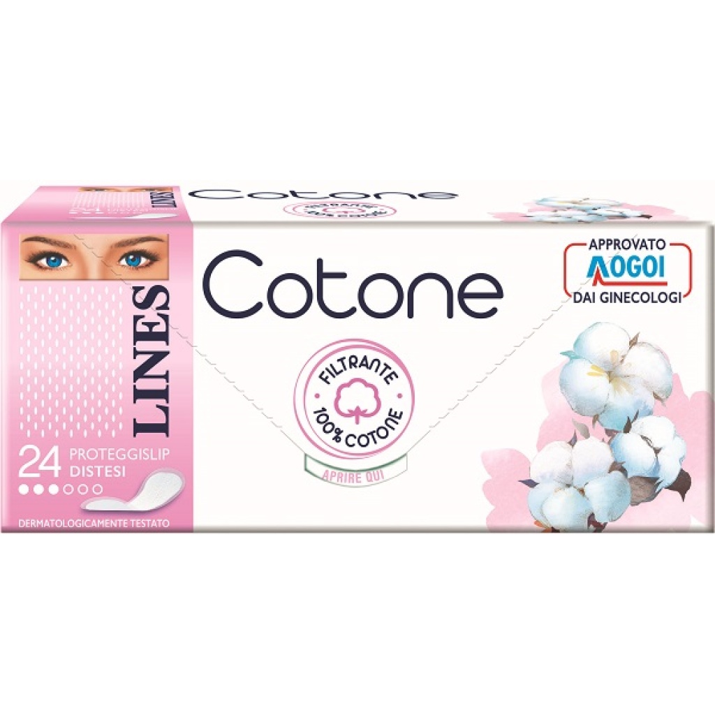 LINES COTONE BIO SALVASLIP RIPIEGATI 24 PEZZI – Farmaciainrete