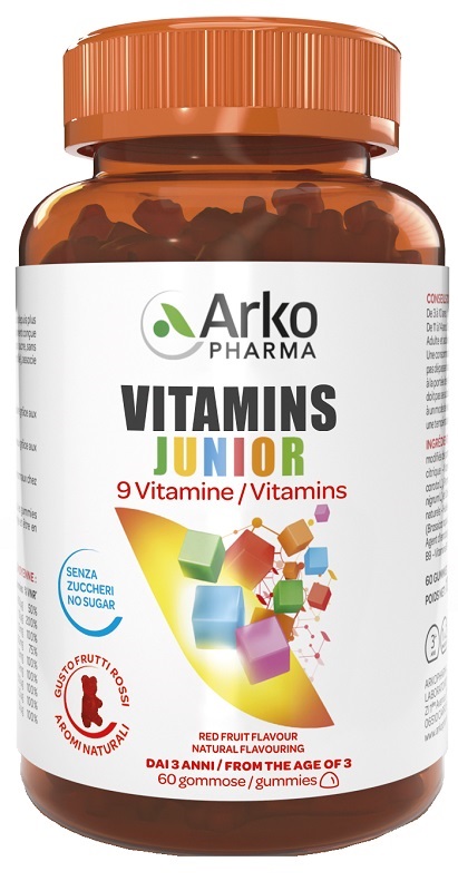 D3 Base Junior - Integratore di Vitamina D3 per Bambini da 4 Anni - Gusto  Frutti di Bosco